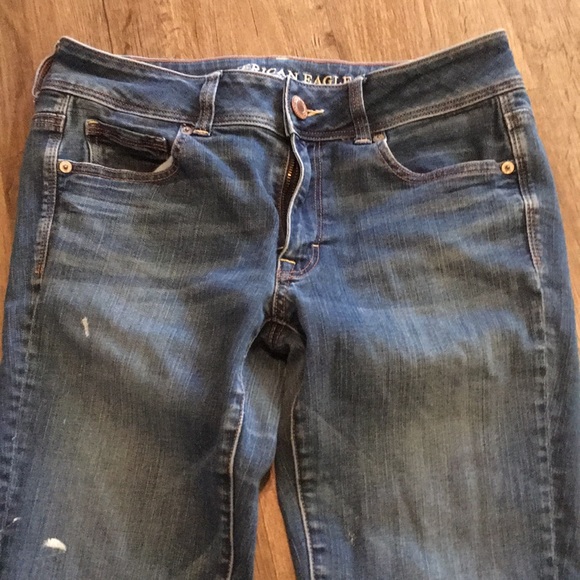 AmericanEagleOutfitters Super Stretch Kick Boot Jeans - Picture 2 of 9